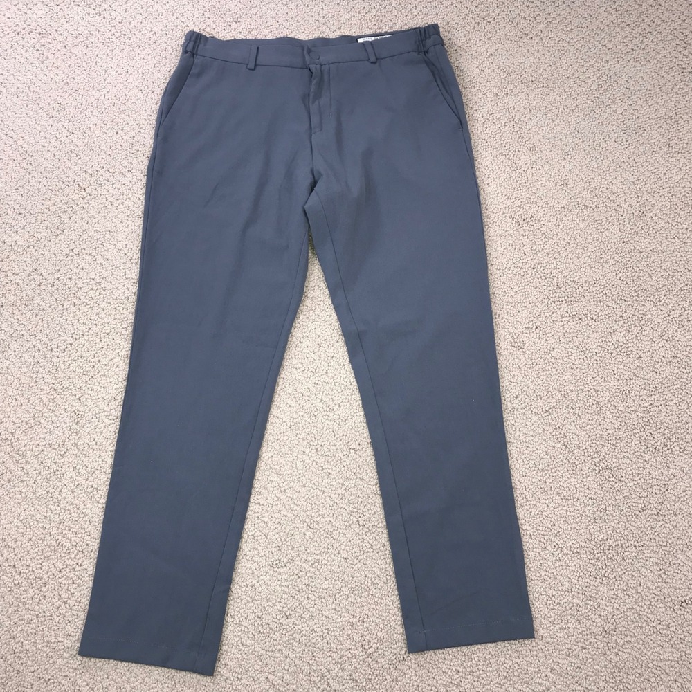 Rare Rabbit Travellers Basic Travel-2 Blue Grey Stretch Trousers Mens Size 34 - Picture 2 of 9